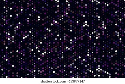 Dark Purple, Pink vector abstract pattern with circles. Geometry template for your business design. Background with colored spheres.