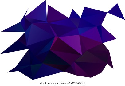 Dark Purple, Pink vector abstract polygonal background. An elegant bright illustration with gradient. A new texture for your design.