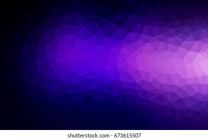 Dark Purple, Pink vector abstract textured polygonal background. Blurry triangle design. Pattern can be used for background.