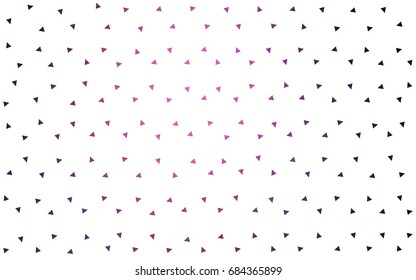 Dark Purple, Pink vector abstract colorful background, which consist of triangles. Pattern with colored triangles on white background.
