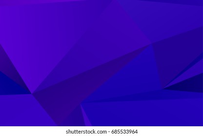Dark Purple, Pink vector abstract polygonal pattern. A sample with polygonal shapes. Brand-new design for your business.