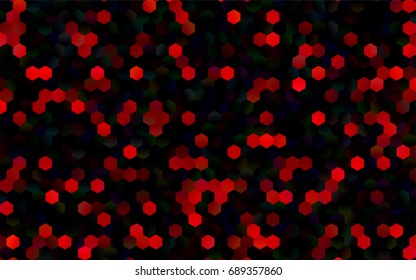 Dark Purple, Pink vector abstract textured polygonal background. Brand-new blurry hexagonal design. Pattern can be used for background.
