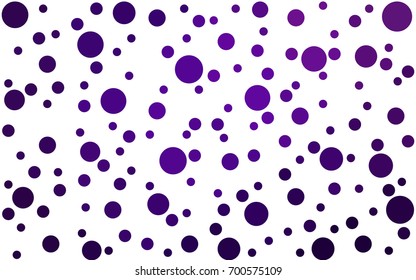 Dark Purple, Pink vector abstract pattern with circles. Geometry template for your business design. Background with colored spheres.