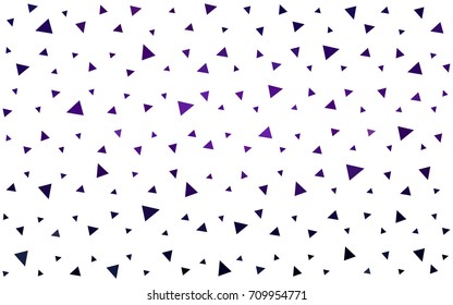 Dark Purple, Pink vector abstract colorful background, which consist of triangles. Pattern with colored triangles on white background.