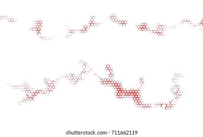 Dark Purple, Pink vector abstract textured polygonal background. Brand-new blurry hexagonal design. Pattern can be used for background.