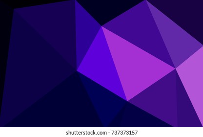 Dark Purple, Pink vector abstract textured polygonal background. Blurry triangle design. Pattern can be used for background.