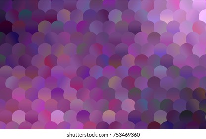 Dark Purple, Pink vector abstract pattern with circles. Geometry template for your business design. Background with colored spheres.