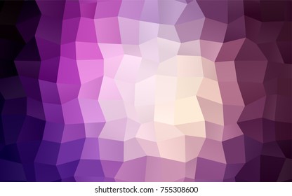 Dark Purple, Pink vector abstract textured polygonal background. Blurry rectangular design. The pattern with repeating rectangles can be used for background.