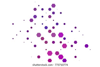Dark Purple, Pink vector abstract textured polygonal background. Brand-new blurry hexagonal design. Pattern can be used for background.