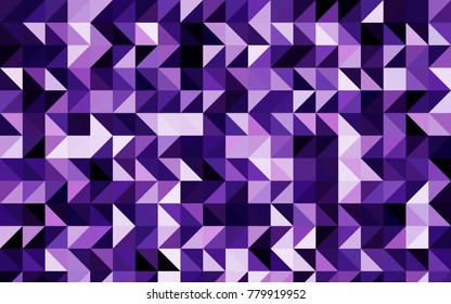 Dark Purple, Pink vector abstract polygonal pattern. A sample with polygonal shapes. Brand-new style for your business design.