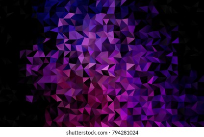 Dark Purple, Pink vector abstract polygonal background. Glitter abstract illustration with an elegant design. The elegant pattern can be used as part of a brand book.