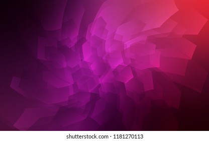 Dark Purple, Pink vector backdrop with hexagons. Colorful hexagons on white backdrop. New design for website's poster, banner.