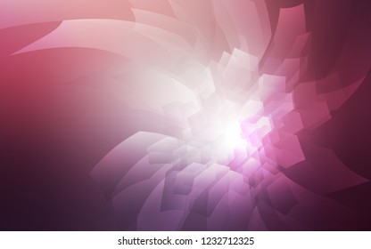Dark Purple, Pink vector backdrop with hexagons. White background with colorful hexagons. Pattern can for your ad, booklets.
