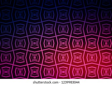 Dark Purple, Pink vector backdrop with long lines. Blurred decorative design in simple style with lines. Smart design for your business advert.