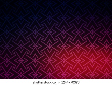 Dark Purple, Pink vector backdrop with long lines. Glitter abstract illustration with colored sticks. Backdrop for TV commercials.