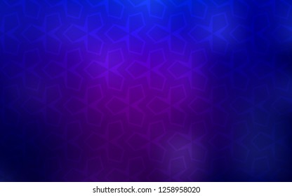 Dark Purple, Pink vector backdrop with rhombus. Illustration with set of colorful rectangles. Best design for your ad, poster, banner.