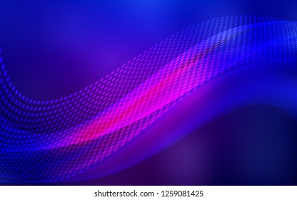 Dark Purple, Pink vector backdrop with dots and lines. Decorative design in abstract style with triangle structure. New template for your brand book.