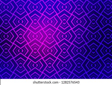 Dark Purple, Pink vector backdrop with long lines. Shining illustration with lines on abstract template. Best design for your ad, poster, banner.