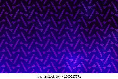 Dark Purple, Pink vector backdrop with lines, triangles. Beautiful illustration with triangles in nature style. Pattern for booklets, leaflets