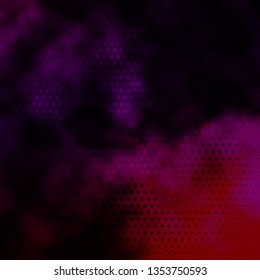 Dark Purple, Pink vector backdrop with circles. Abstract decorative design in gradient style with bubbles. Pattern for websites, landing pages.