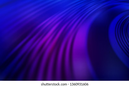 Dark Purple, Pink vector backdrop with bent lines. Geometric illustration in abstract style with gradient.  Abstract style for your business design.