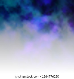 Dark Purple, Pink vector backdrop with cumulus. Illustration in abstract style with gradient clouds. Pattern for your booklets, leaflets.