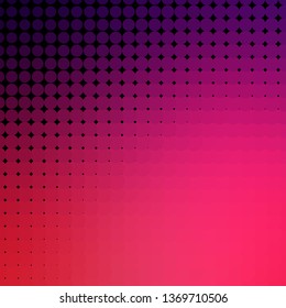 Dark Purple, Pink vector backdrop with circles. Abstract decorative design in gradient style with bubbles. Pattern for wallpapers, curtains.