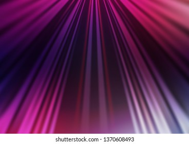 Dark Purple, Pink vector backdrop with long lines. Glitter abstract illustration with colored sticks. Pattern for ads, posters, banners.