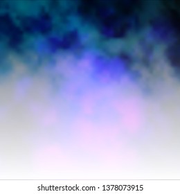 Dark Purple, Pink vector backdrop with cumulus. Illustration in abstract style with gradient clouds. Beautiful layout for uidesign.