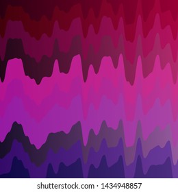Dark Purple, Pink vector backdrop with circular arc. Abstract illustration with bandy gradient lines. Pattern for busines booklets, leaflets