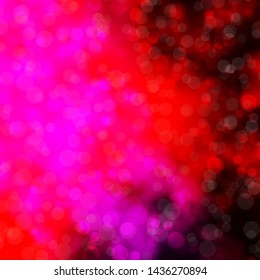 Dark Purple, Pink vector backdrop with circles. Abstract decorative design in gradient style with bubbles. Pattern for wallpapers, curtains.