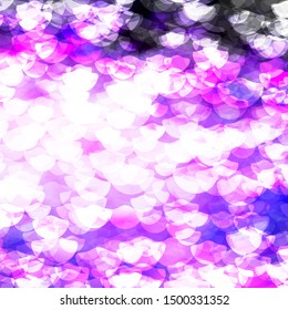 Dark Purple, Pink vector backdrop with dots. Abstract decorative design in gradient style with bubbles. Pattern for business ads.