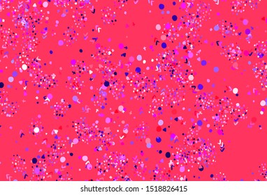 Dark Purple, Pink vector backdrop with memphis shapes. Simple colorful illustration with abstract gradient shapes. Simple design for your web site.