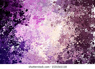 Dark Purple, Pink vector backdrop with memphis shapes. Decorative design in abstract style with random forms. Background for a cell phone.