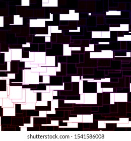 Dark Purple, Pink vector backdrop with rectangles. Abstract gradient illustration with rectangles. Pattern for busines booklets, leaflets