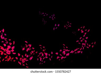 Dark Purple, Pink vector backdrop with abstract rounded shapes. Illustration with colorful gradient shapes in abstract style. Elegant design for wallpapers.