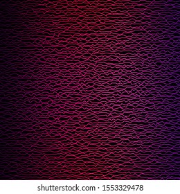 Dark Purple, Pink vector backdrop with bent lines. Illustration in abstract style with gradient curved.  Best design for your posters, banners.