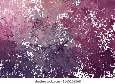 Dark Purple, Pink vector backdrop with memphis shapes. Illustration with colorful gradient shapes in abstract style. Modern design for your business card.