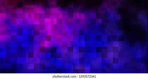Dark Purple, Pink vector backdrop with rectangles. Modern design with rectangles in abstract style. Pattern for busines booklets, leaflets