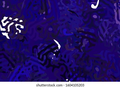 Dark Purple, Pink vector backdrop with memphis shapes. Decorative design in abstract style with random forms. Best smart design for your business.