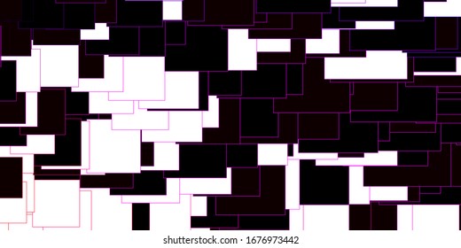 Dark Purple, Pink vector backdrop with rectangles. Abstract gradient illustration with rectangles. Pattern for busines booklets, leaflets
