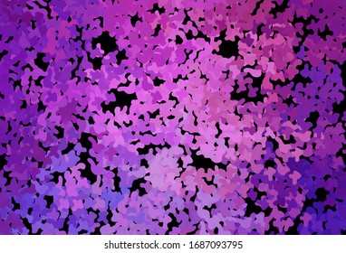 Dark Purple, Pink vector backdrop with memphis shapes. Illustration with colorful gradient shapes in abstract style. Background for a cell phone.