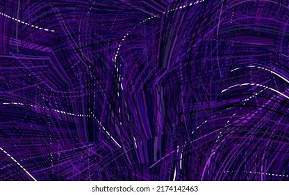 Dark Purple, Pink vector backdrop with curved lines. An elegant bright illustration with gradient lines. Brand new design for your ad.