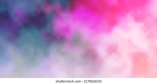 Dark Purple, Pink vector backdrop with cumulus. Gradient illustration with colorful sky, clouds. Template for websites.