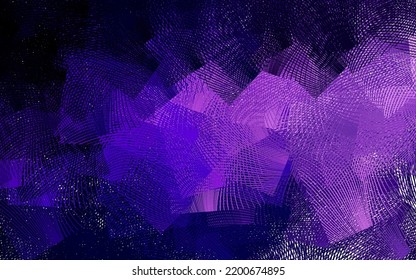Púrpura oscuro, fondo vector rosado con líneas dobladas. Una brillante ilustración, que consiste en líneas curvas. Nueva composición para tu libro de marcas.