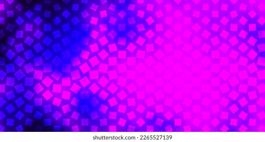 Dark Purple, Pink vector backdrop with rectangles. Abstract gradient illustration with colorful rectangles. Template for cellphones.