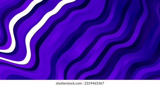 Dunkelviolett, rosafarbene Vektorhintergrund mit kreisförmigem Bogen. Illustration im Stil der Halbfone mit Farbverlauf-Kurven. Kluges Design für Ihre Werbeaktionen.
