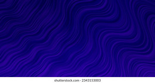 Dark Purple, Pink vector backdrop with circular arc. Colorful illustration, which consists of curves. Template for your UI design.
