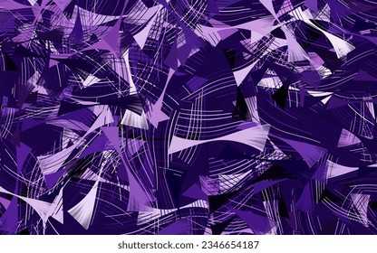 Dark Purple, Pink vector backdrop with wry lines.