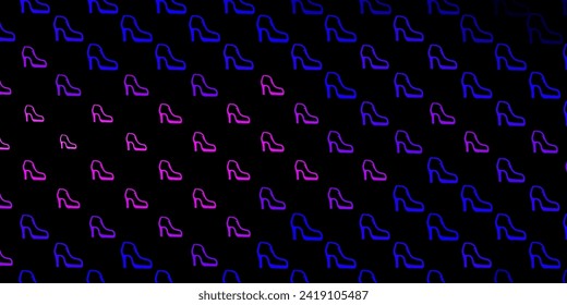 Dunkelviolett, rosafarbener Vektorhintergrund mit Frauensymbolen. Einfaches Design im abstrakten Stil mit Frauenrechtsaktivismus. Bestes Design, um die Macht der Frauen zu zeigen.